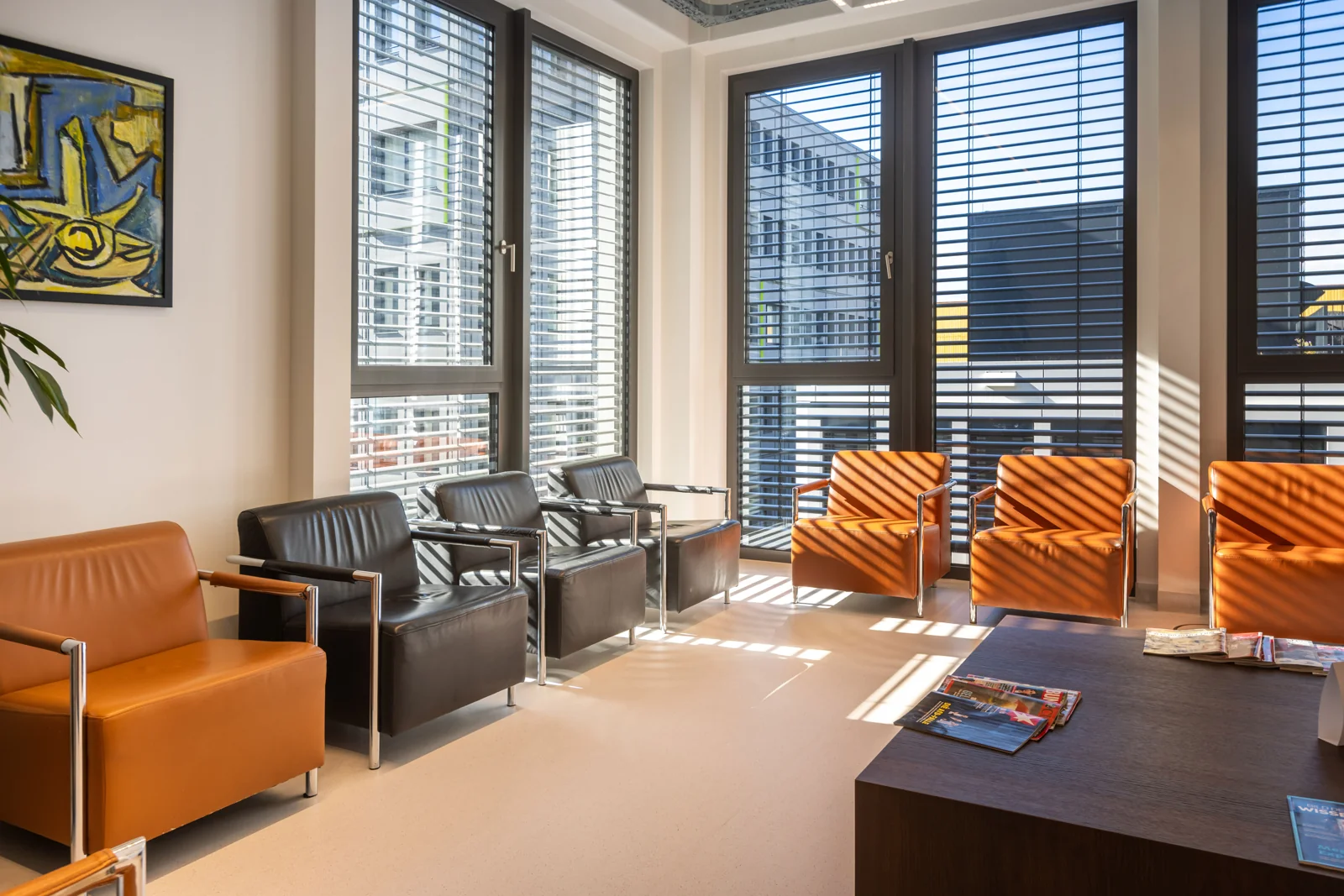 Wartezimmer des Praxiszentrums